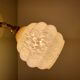 Vintage tulip wall lamp in yellow Clichy glass