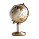 Globe Planet brass cigarette dispenser