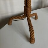 Living room lamp in braided rope 1950 Riviera