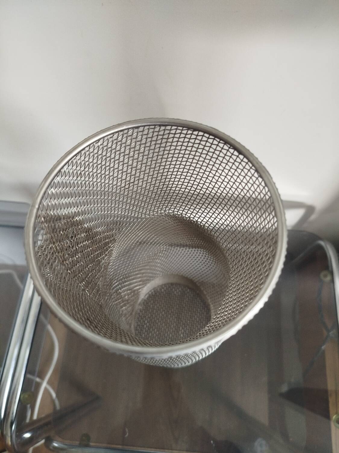 Vintage metal mesh decorative pitcher