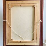 Large HST painting depicting a floral bouquet signed Lina Pont (?)