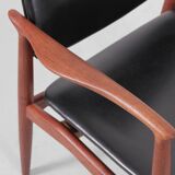 Pair of Scandinavian teak armchairs, model 66