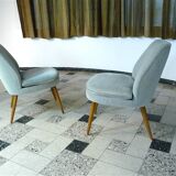 Mid-Century Club Chairs in Mohair by Wilhelm Knoll, 1950s, Set of 2