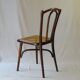 Chaise bistrot  Thonet N°118 pieds compas 1895, cannée