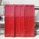 Lot shutters / doors / 6 elements solid wood patinated ep 1940 - 181 cm