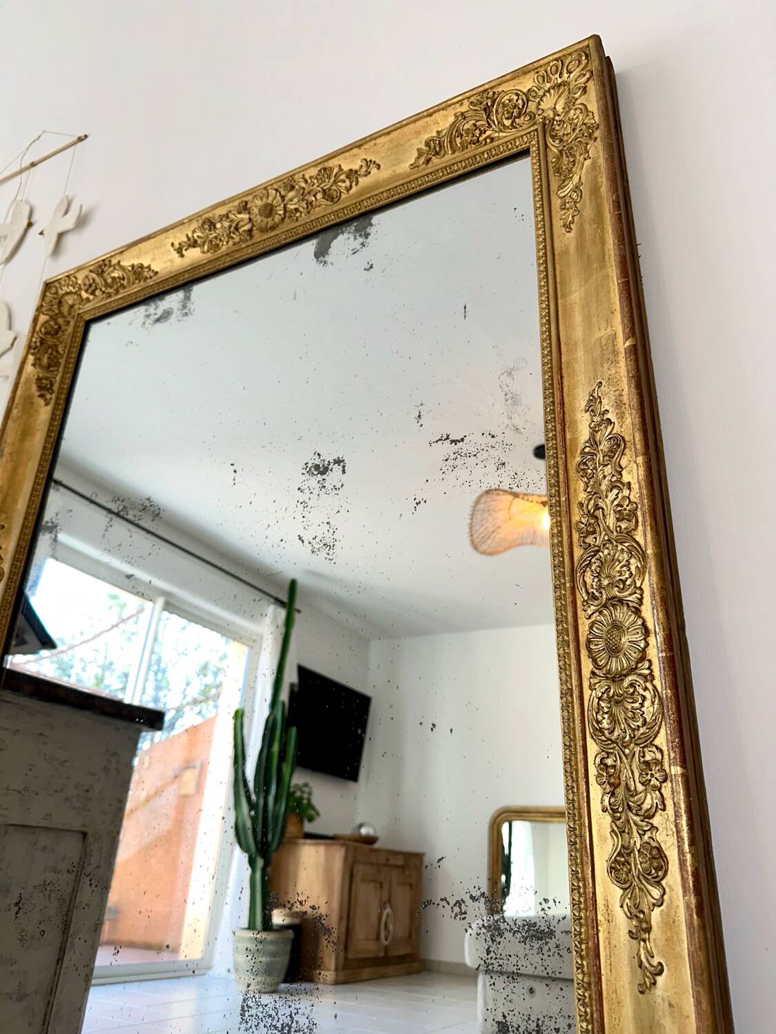 Restoration fireplace mirror