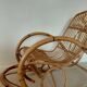 Natural rattan rocking chair - Vintage 1960s/70s