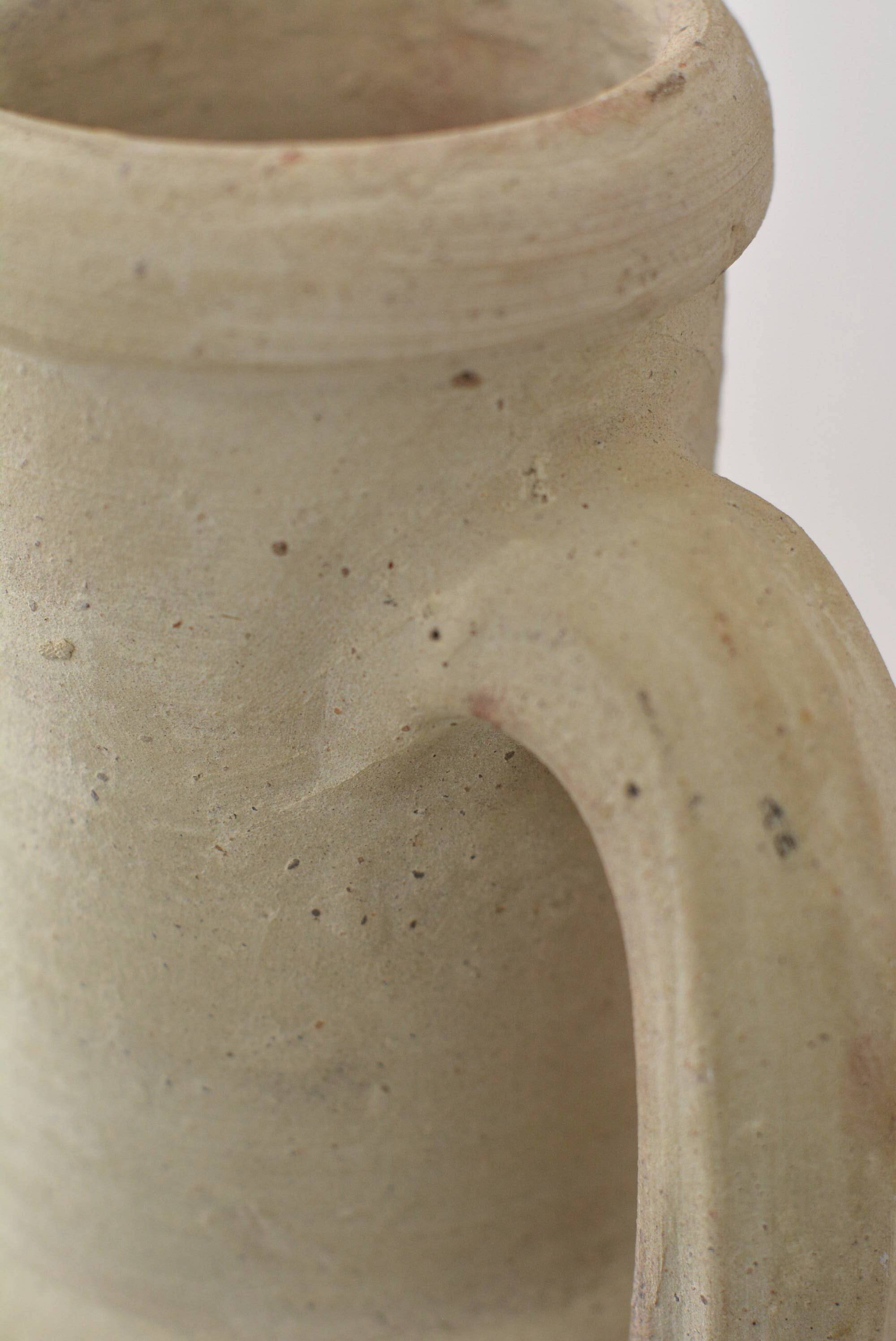 Handcrafted terracotta amphora