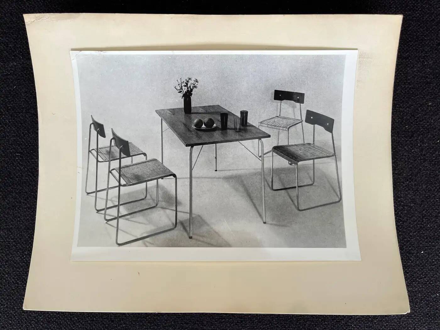 Original photo of furniture by Helmuth Magga - Deutsche Werkstätten / 1957