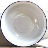 Enamelled sheet metal basin