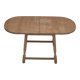 1970s, Danish foldable side table, solid oak wood, original condition.