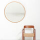 Round mirror in cupper 1960