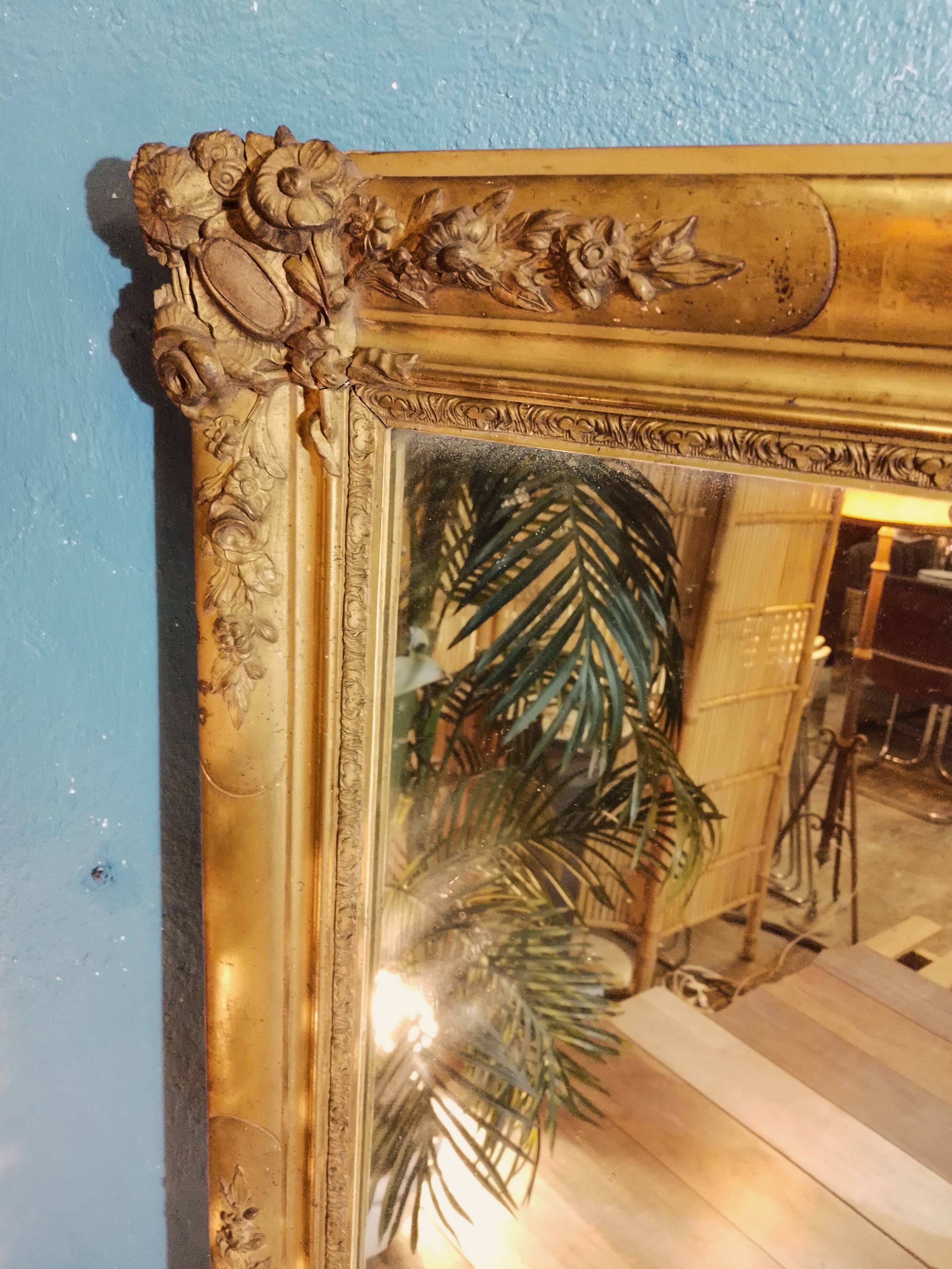 19th century wall or table mirror
