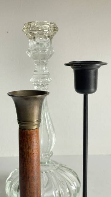 Chic Vintage Bougeoirs Trio