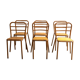 Série de six chaises bistrot métalliques 1950’