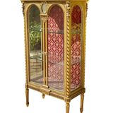 Louis XVI Style Gilded Wood Display Case