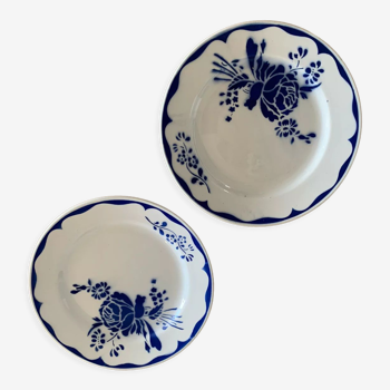 Lot 2 plates Luneville Lille