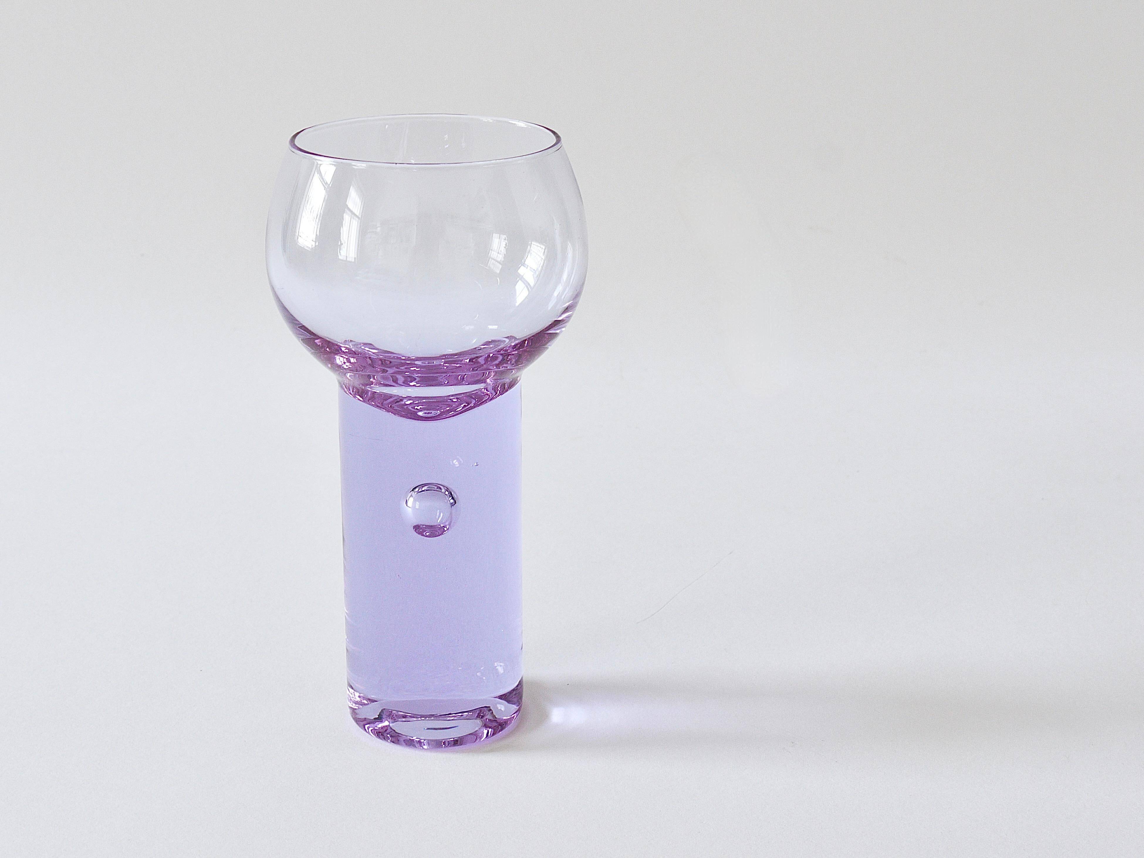 6 Chameleon Aperitif Glasses Sergio Asti, Arnolfo Di Cambio, Italy 1970