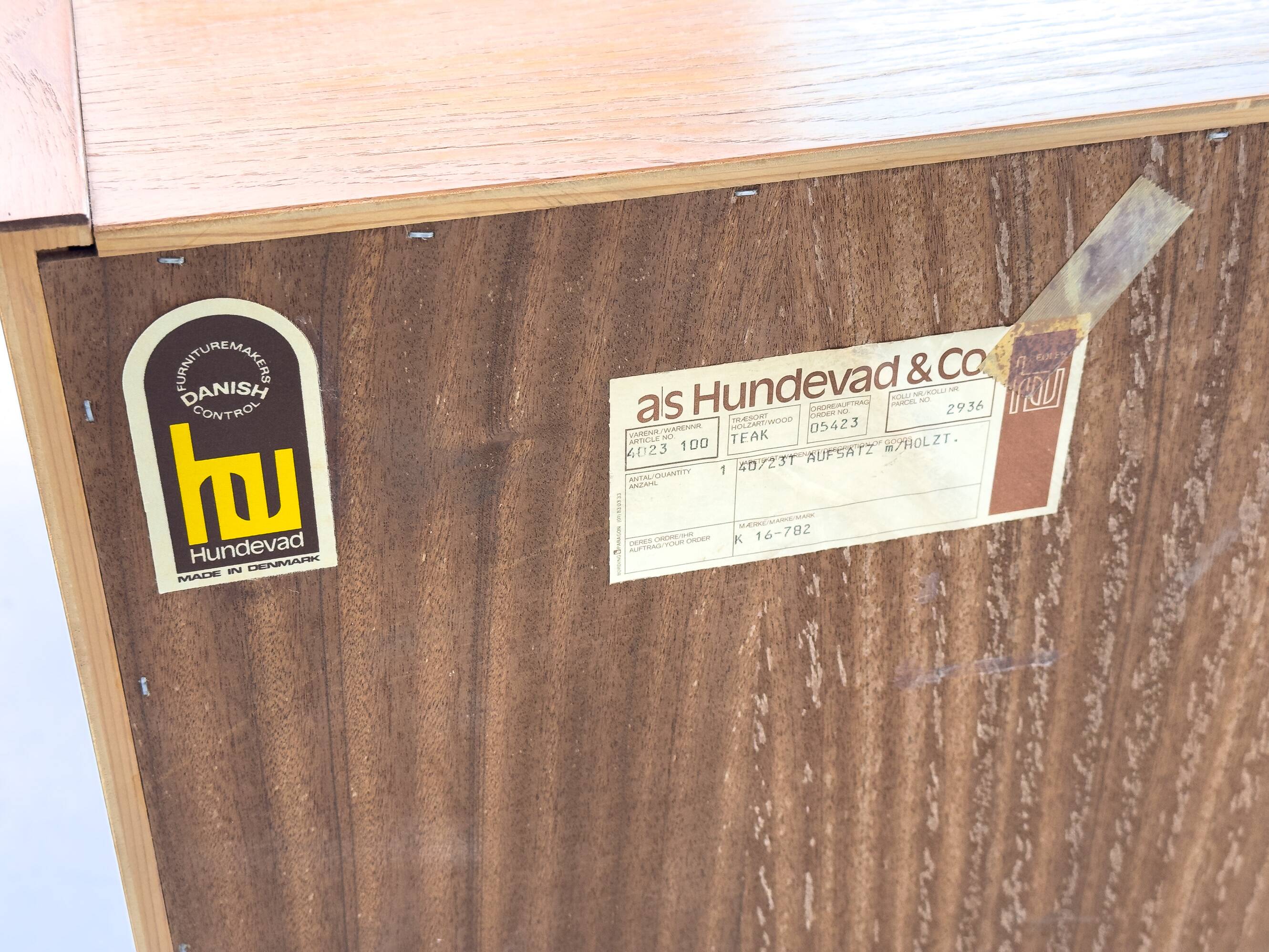 Buffet danois en teck par Carlo Jensen pour Hundevad & Co., années 1960