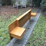 Headboard with bedside suspended 1960 vintage