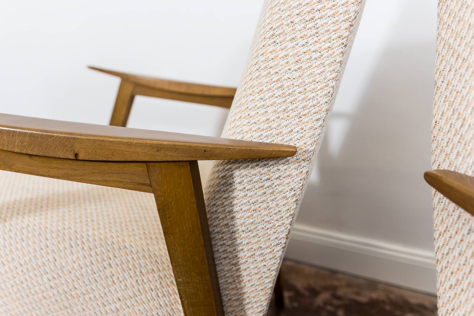 Pair of restored mid-century modern armchairs 1960's