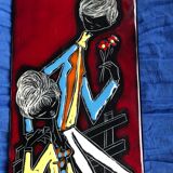 Italian Ceramic Wall Mural Loving Couple San Marino