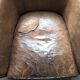 Fauteuil club en cuir