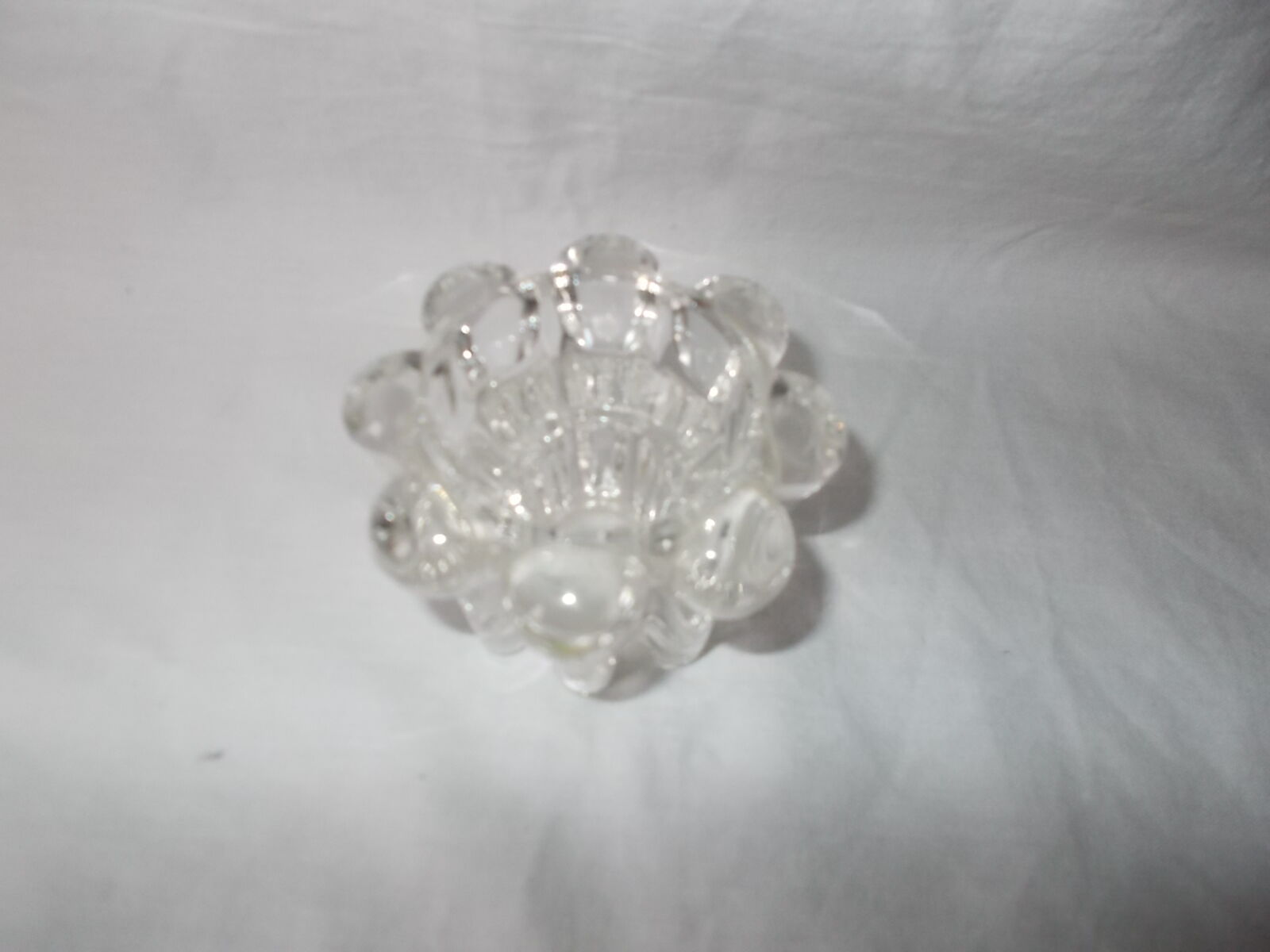 Bougeoir shapes in crystal glass "flowers"