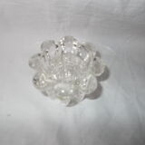 Bougeoir forme en “fleurs” en verre cristal