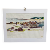 Watercolour by Michel Roubille, Carnac 1978.