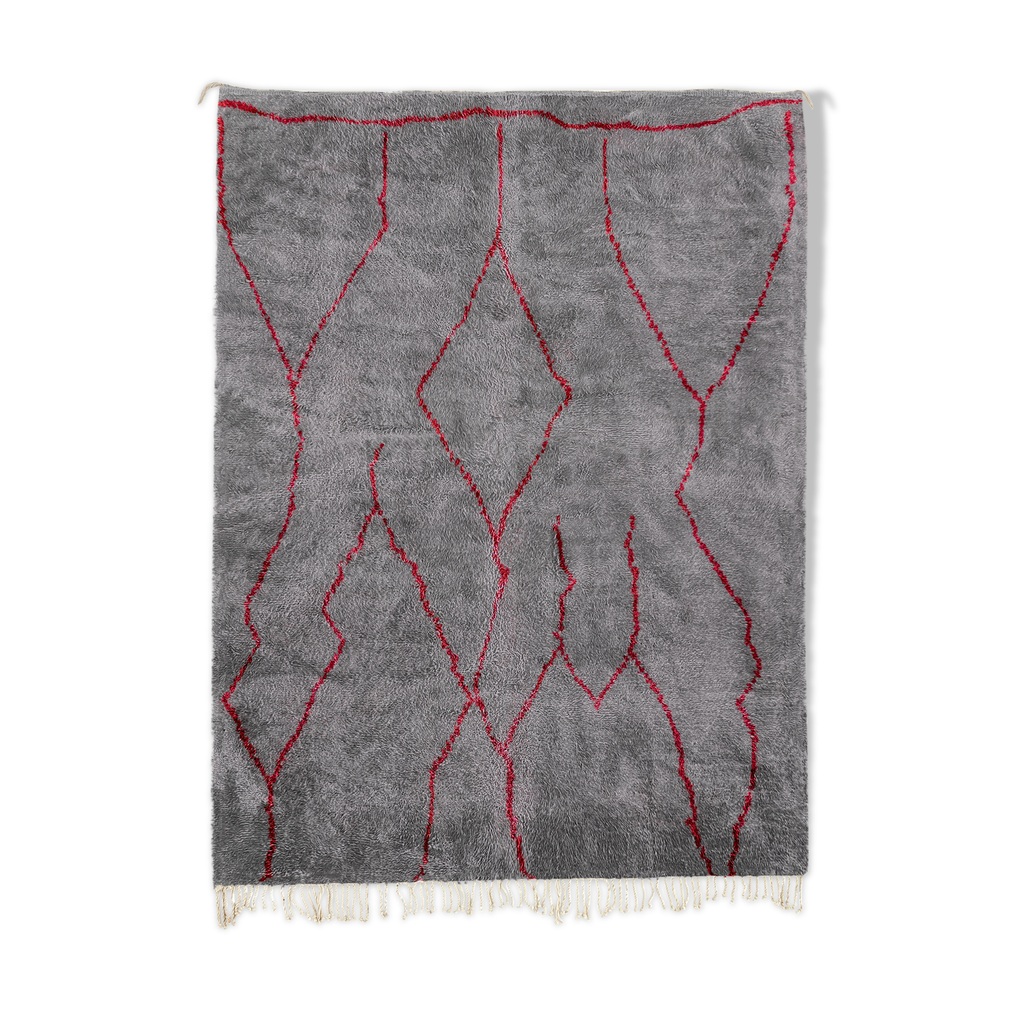 Modern Moroccan carpet grey contemporary art 180x240cm