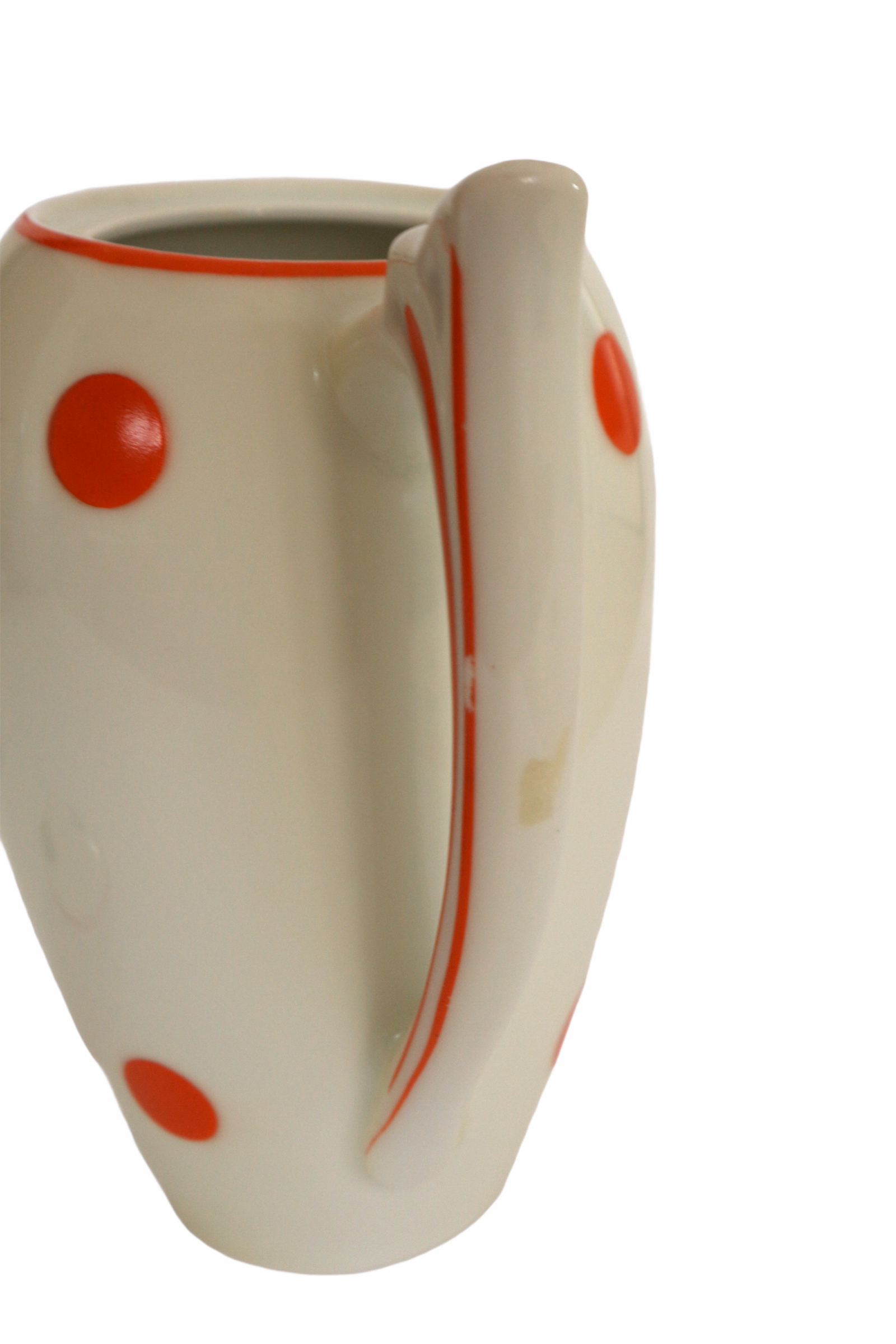 Teapot 50s black and red Bavaria