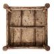Ancient Indian ritual table of the Bajot type, wood and brass – Rajasthan