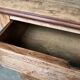 Matt varnished wooden chest of drawers