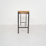 Mid-century teak and metal side table, The Netherlands 1960's
