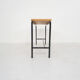 Mid-century teak and metal side table, The Netherlands 1960's