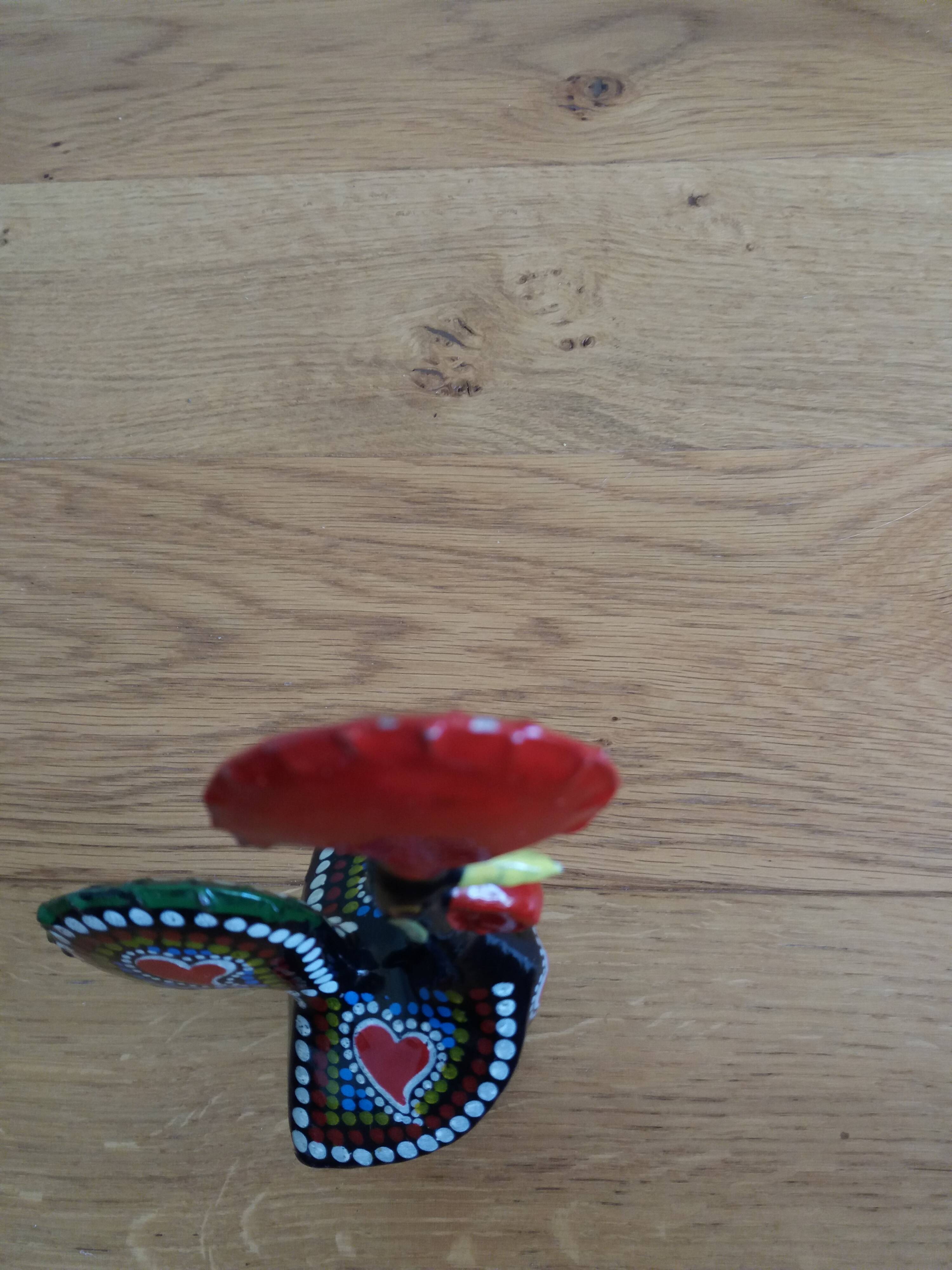Galo rooster statuette from Barcelos Portugal
