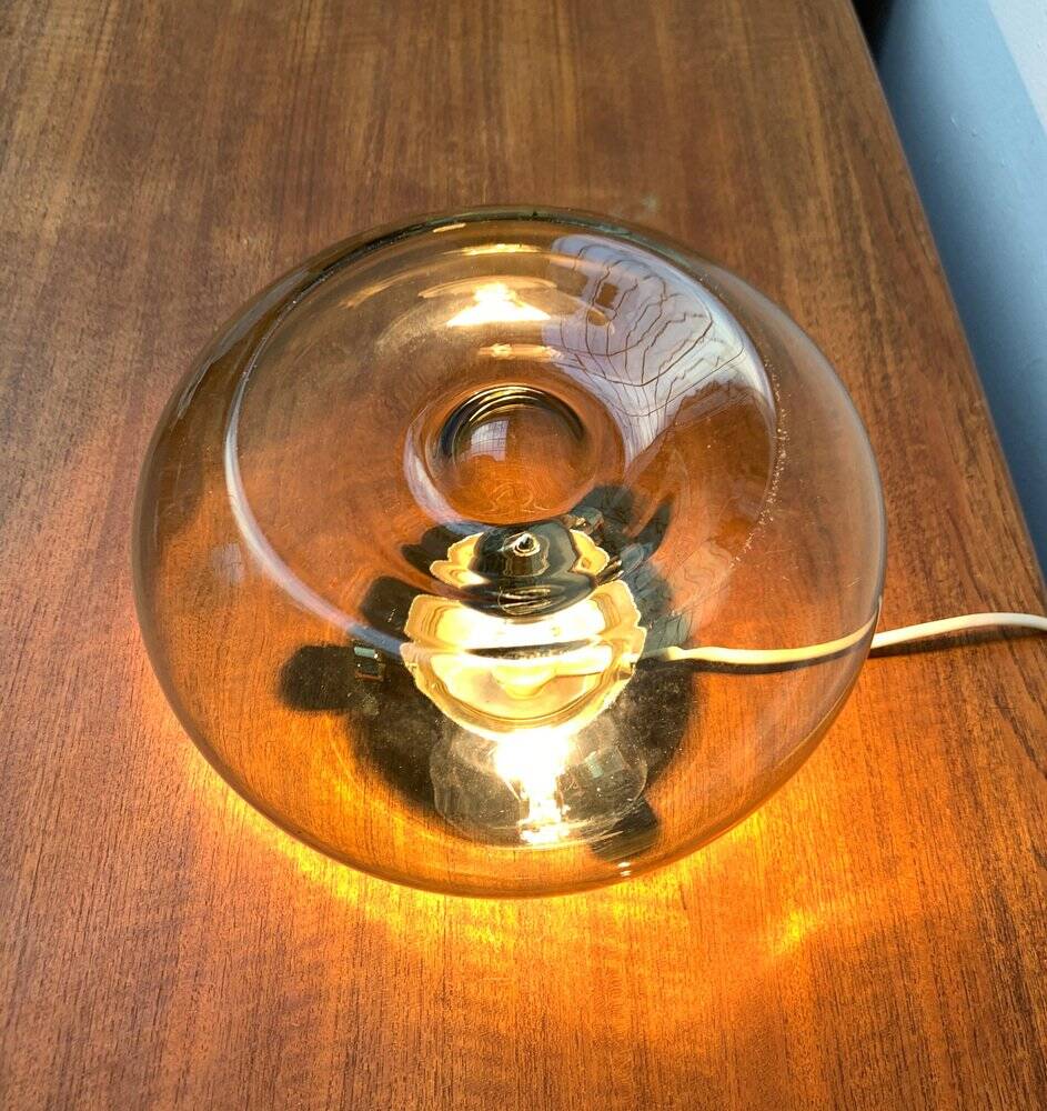 Lampe de Table en Verre Bulbe Espace Années 1960 Milieu du Siècle