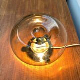 Lampe de Table en Verre Bulbe Espace Années 1960 Milieu du Siècle