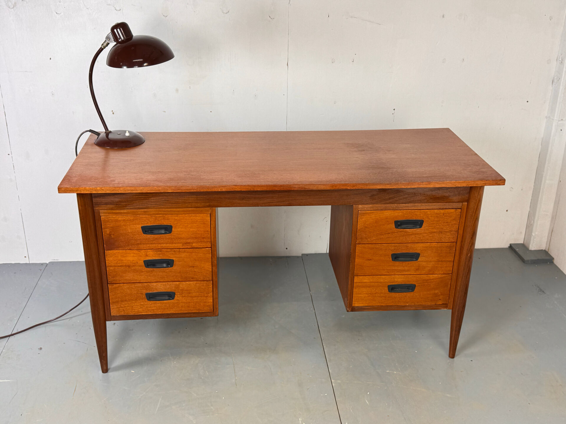 Vintage Mid-Century Danish Teak Desk, 1960s