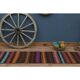 1970s Vintage Turkish Handmade Wool & Cotton Orange Runner Rug 70x311