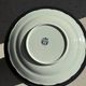 Vintage hollow circular plate in blue and white Boch pottery.