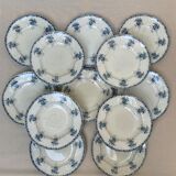 Plates iron earth flowers