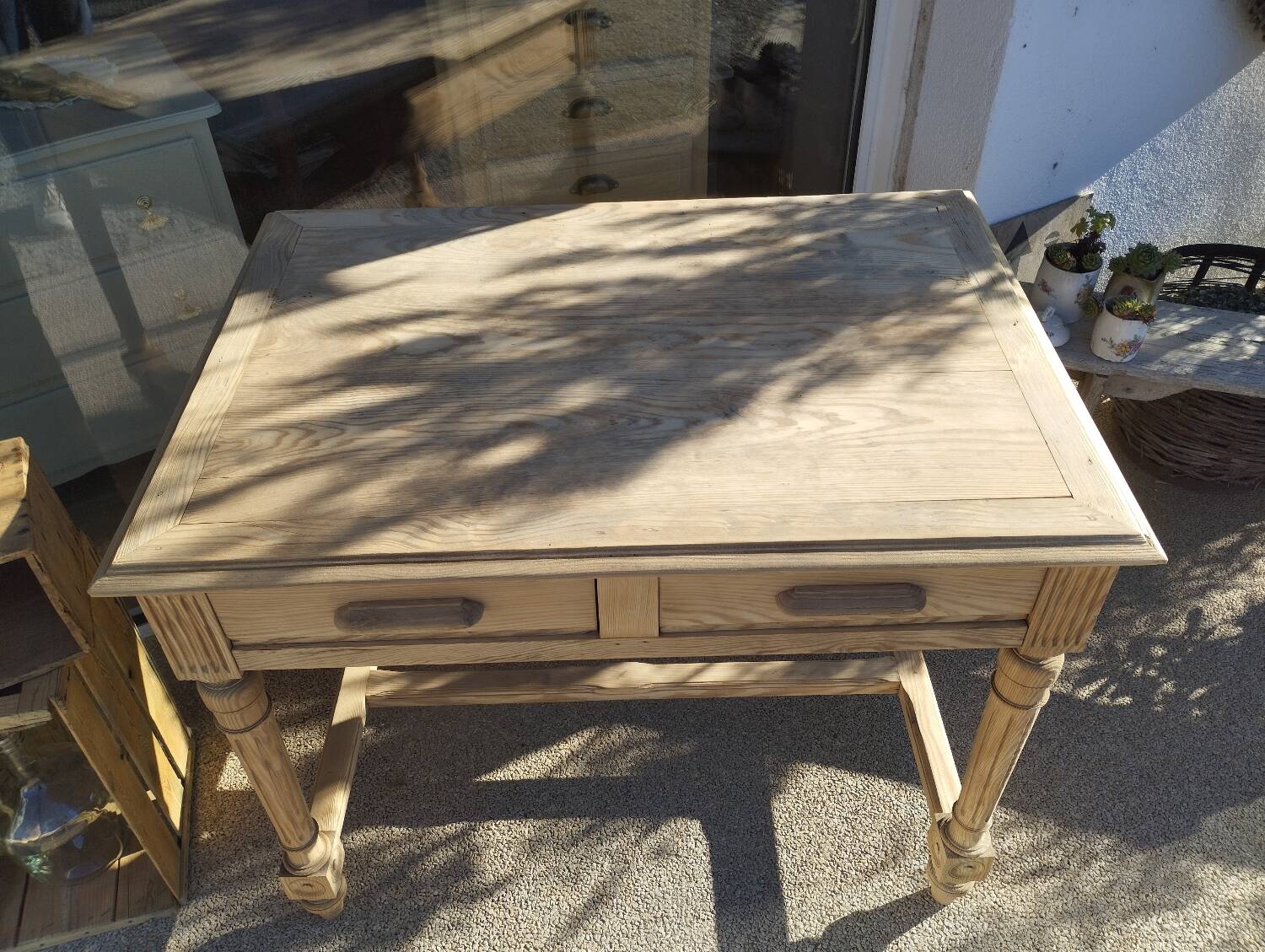 Bureau bois brut