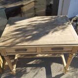 Raw wood desk