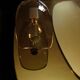 Light mirror in bronze tinted curved smoked glass