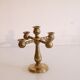 Vintage Scandinavian brass chandelier 1970
