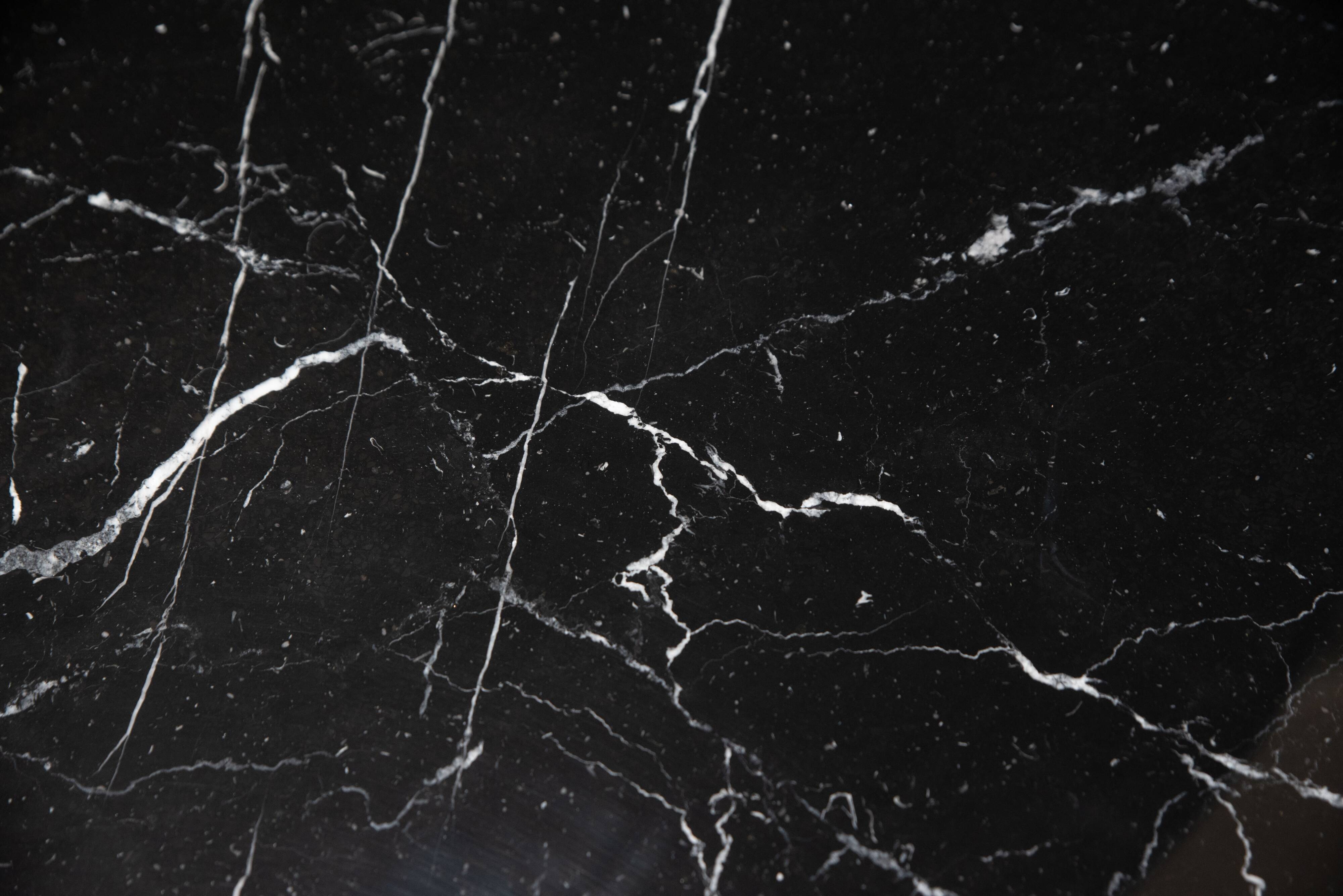 Originele Knoll Tulip ovale 198x121cm Nero Marquina glanzend in NIEUWSTAAT!