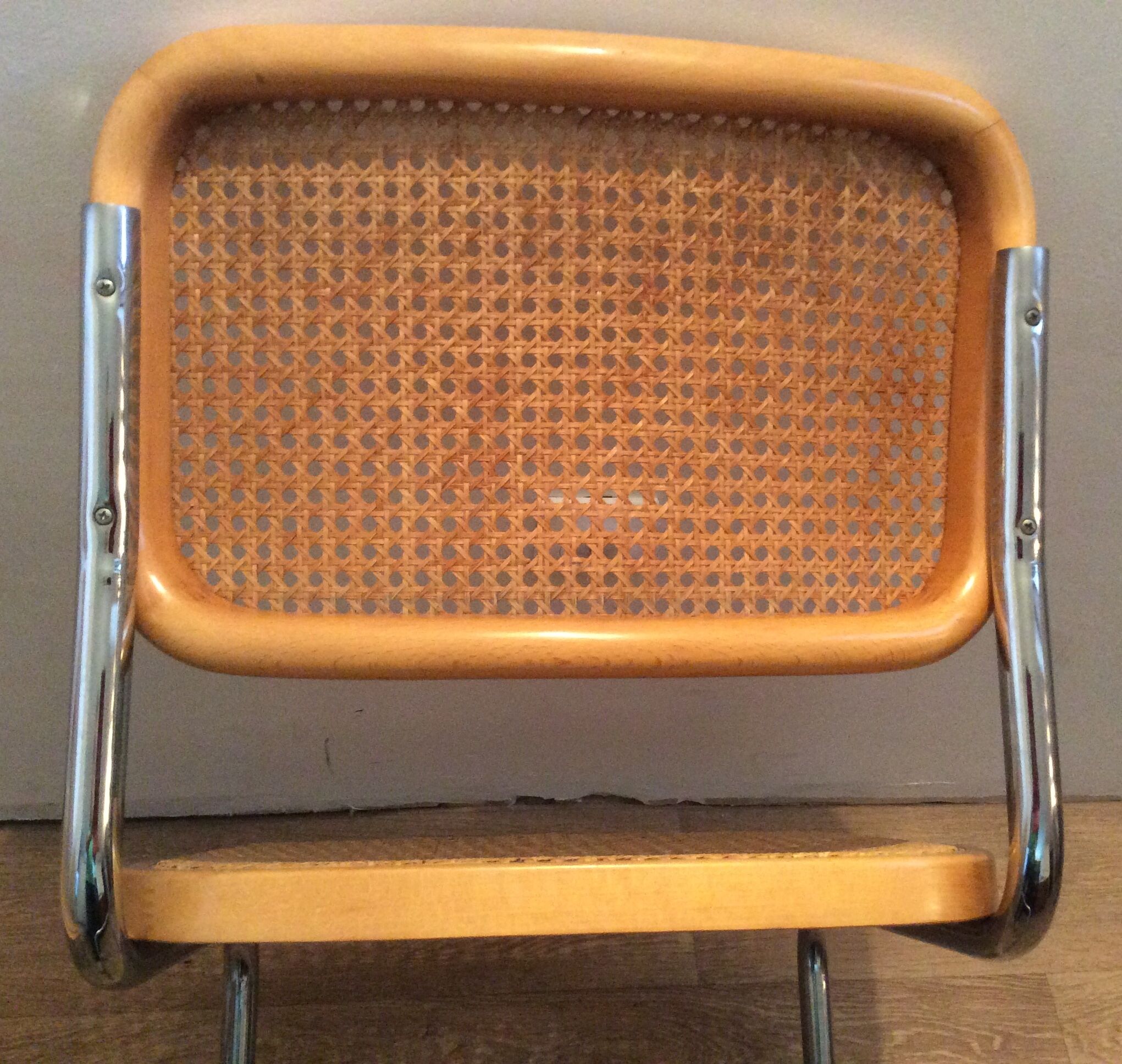 Pair of chairs Marcel Breuer Cesca B32