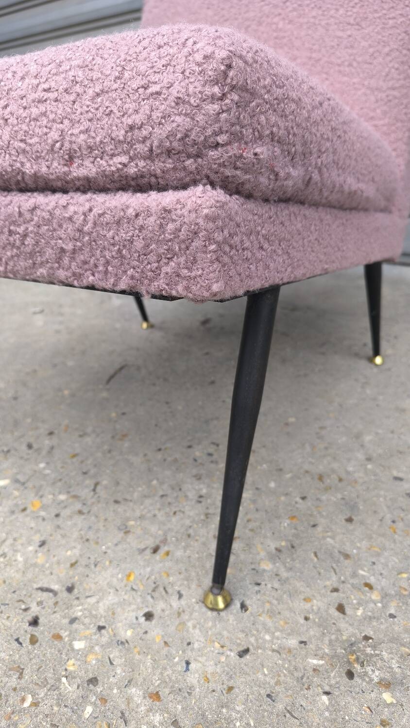 1950s bouclette armchair